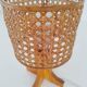 Lampe années 70 cannage et bois