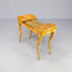 80s R & Y Augousti coconut shell inlay side table