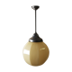Suspension ball with 10 faces art deco, opaline, 30's.