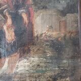 Oil on Canvas "The Ford" School XIXth