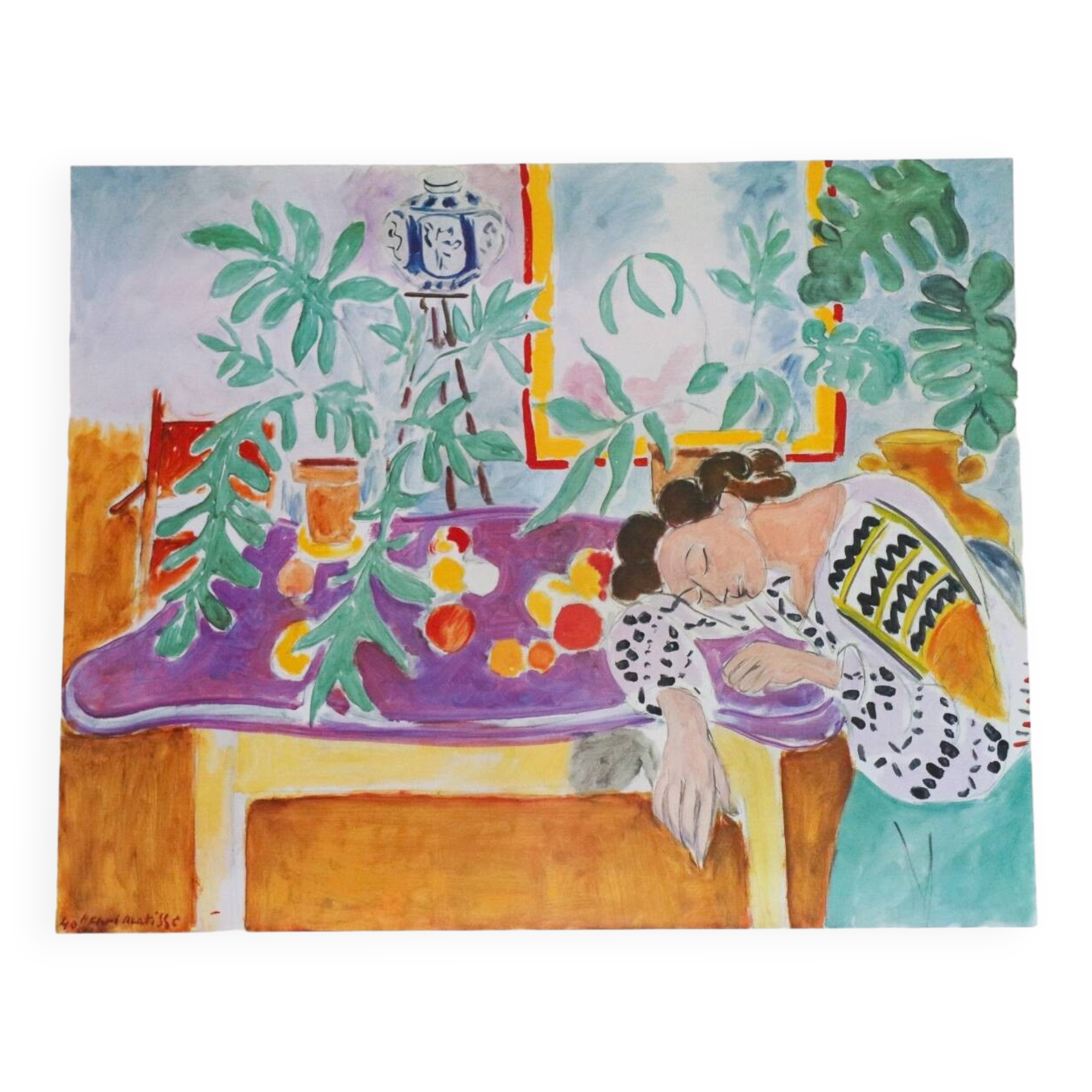 Grande Affiche dormeuse Matisse 1999 france