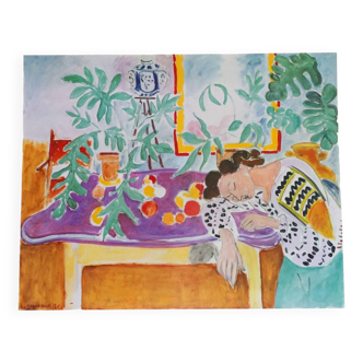 Grande Affiche dormeuse Matisse 1999 france