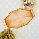 Plateau verre rose art deco