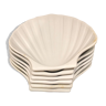 Set of 6 ceramic shells