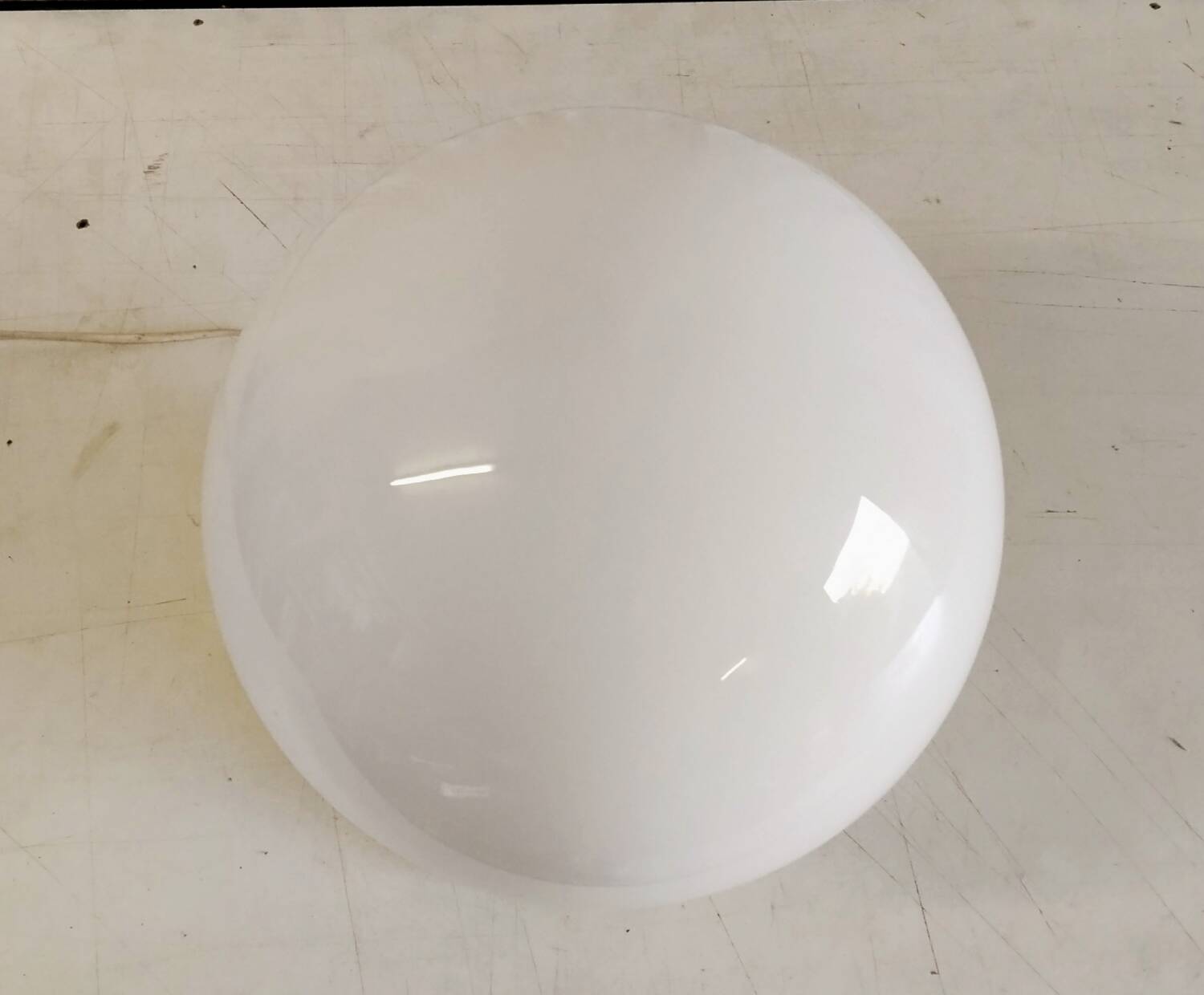 Table lamp globe opaline XXL diameter 30 cm - mid 20th century