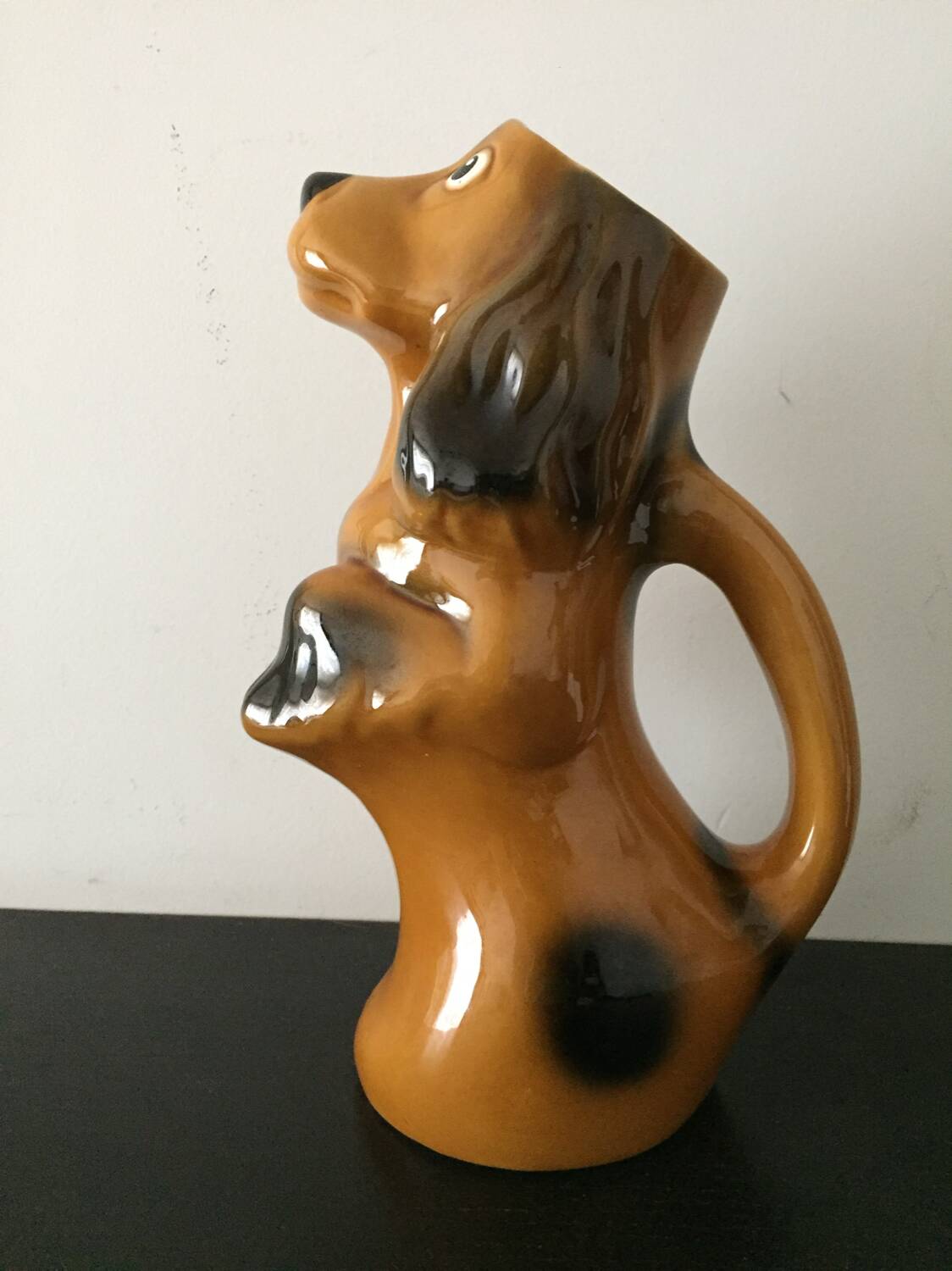 Pichet carafe broc vintage chien