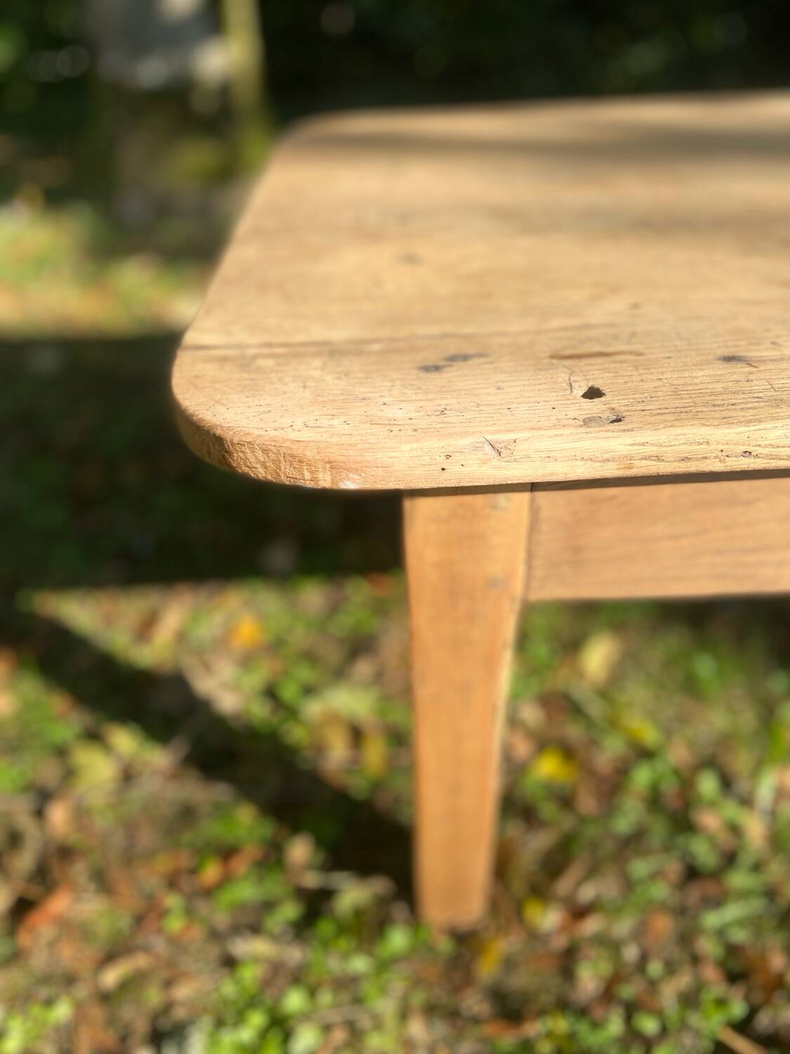 Table basse de ferme en chêne massif