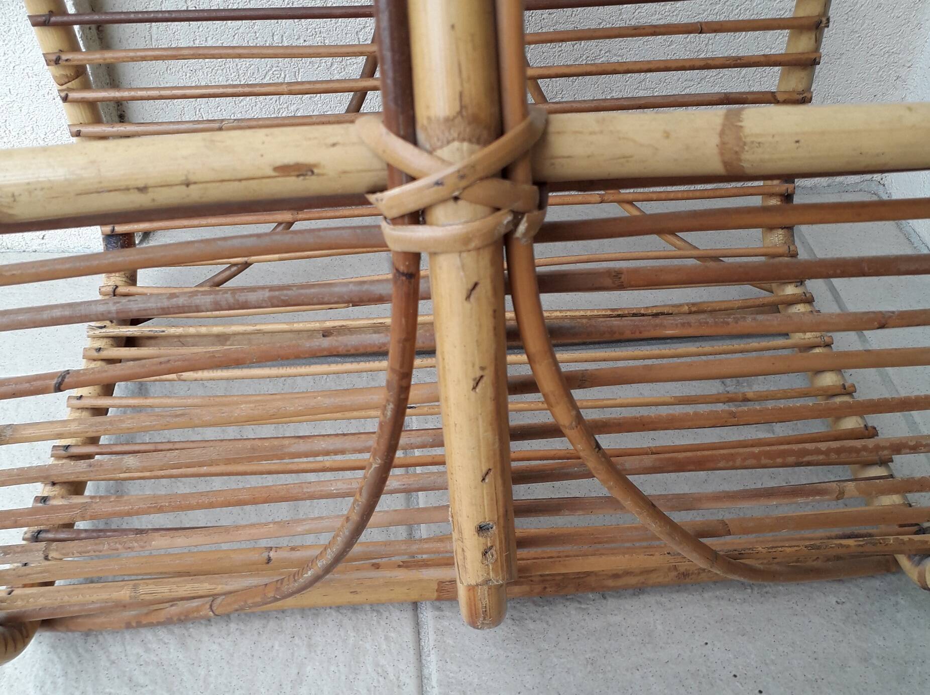Rattan wooden basket