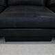 Leather and laminate sofa signed Willy Rizzo