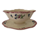 Saucière vintage GIEN décor peint à la main garanti inaltérable !