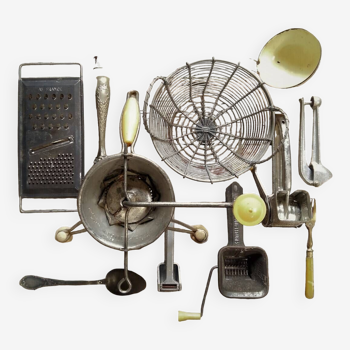 10 accessoires de photographie culinaire. Ustensiles de cuisine des années 1950/1960