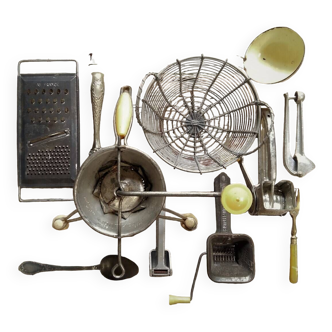 10 accessoires de photographie culinaire. Ustensiles de cuisine des années 1950/1960