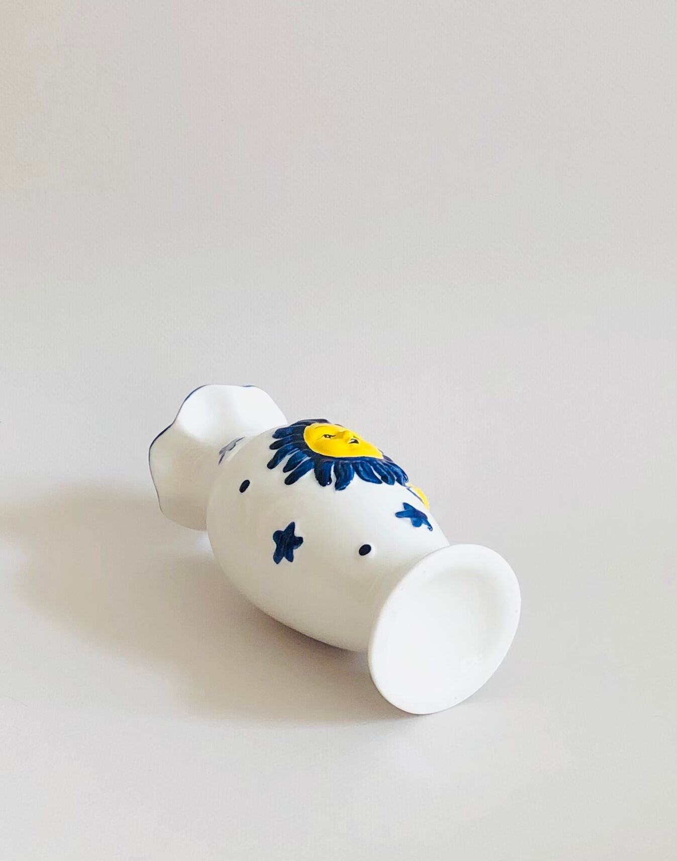 Vintage Sun & Moon Vase ceramic H17cm