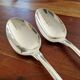 Christofle - Set of 2 Versailles model silver-plated table spoons