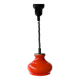 Suspension drop-and-rise in orange opaline from the 1970s.