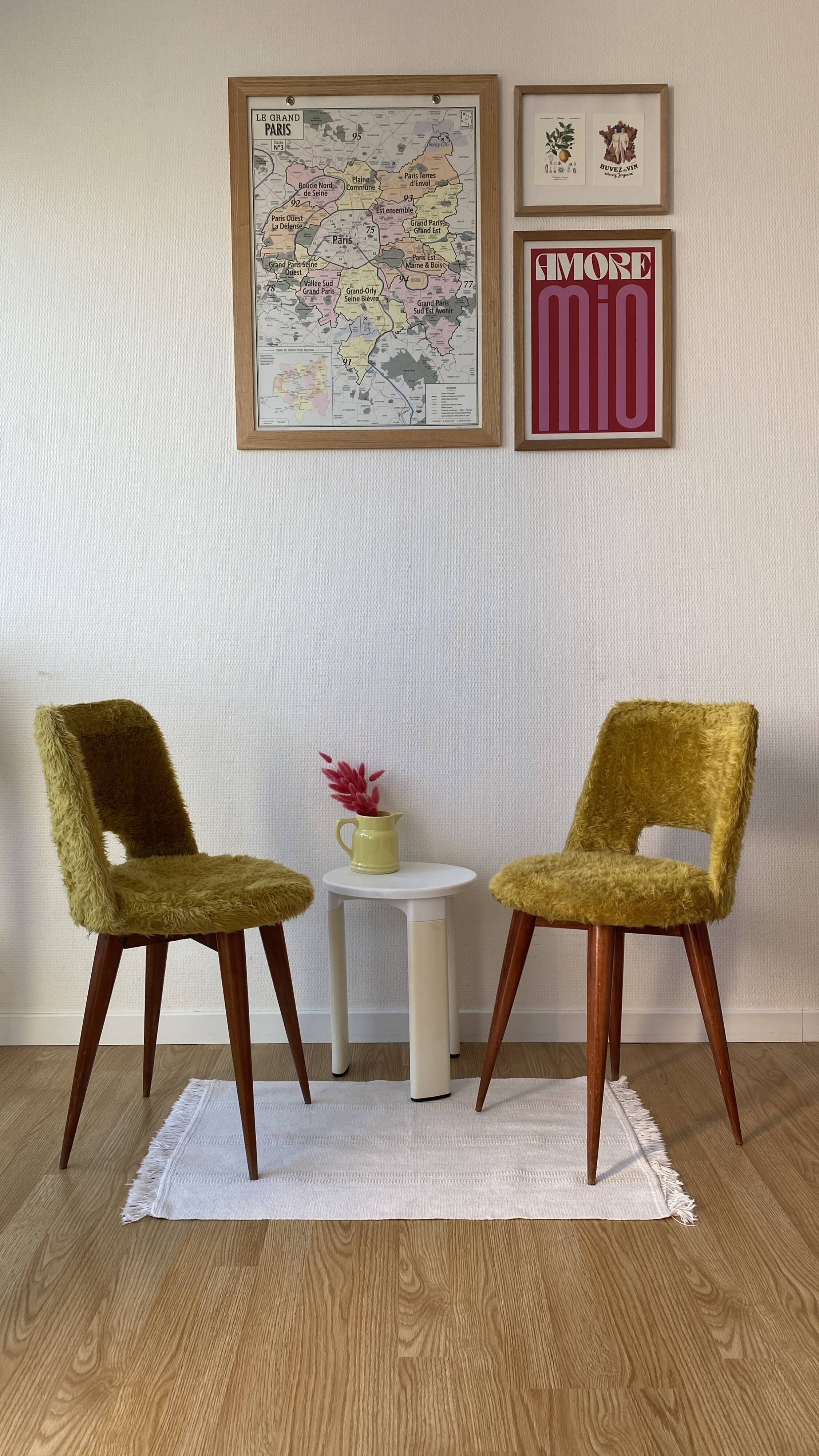70s moutmoute chairs