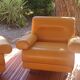 Pair of vintage leather armchairs 1970