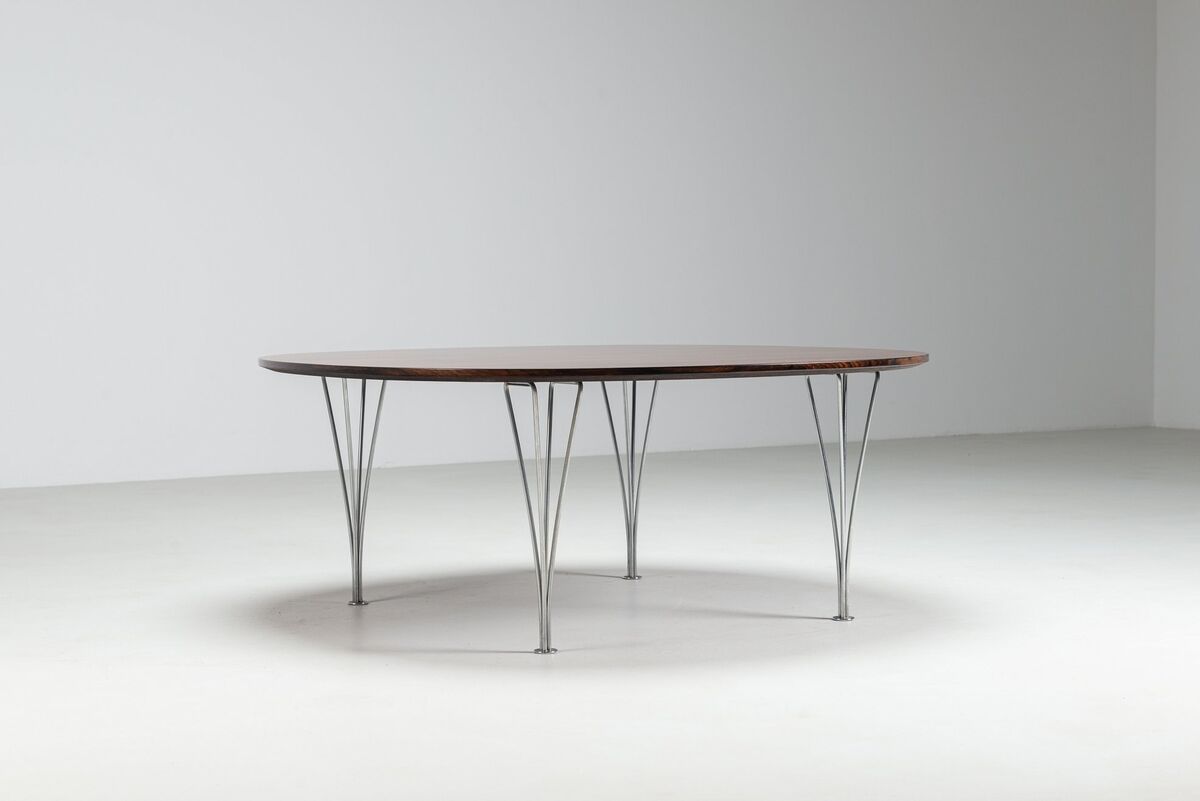 Piet Hein & Bruno Mathsson Superellipse coffee table Fritz Hansen Denmark 1968
