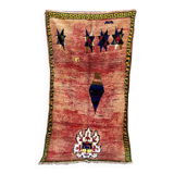 Moroccan boujad peach carpet - 124 x 222 cm