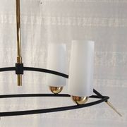 Modernist chandelier by Gaston Fossati for Les Ateliers d'art d'Uzes - 1950s
