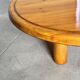 Round Pine Coffee Table, Charlotte Perriand for Les Arcs, France, 1960s