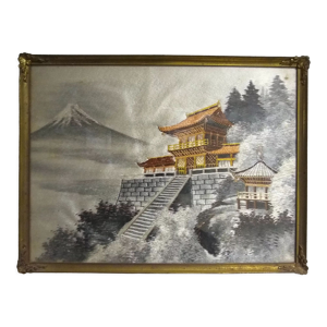 Broderie soie asiatique
