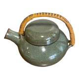 Glazed stoneware teapot