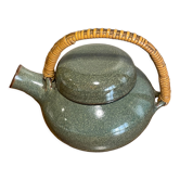 Glazed stoneware teapot
