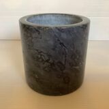 Black gray marble pencil pot