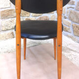 Baumann suite of 6 vintage chairs model Unicorn