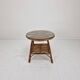 Table basse ou d'appoint vintage en rotin italien avec plateau en verre neuf, années 1970
