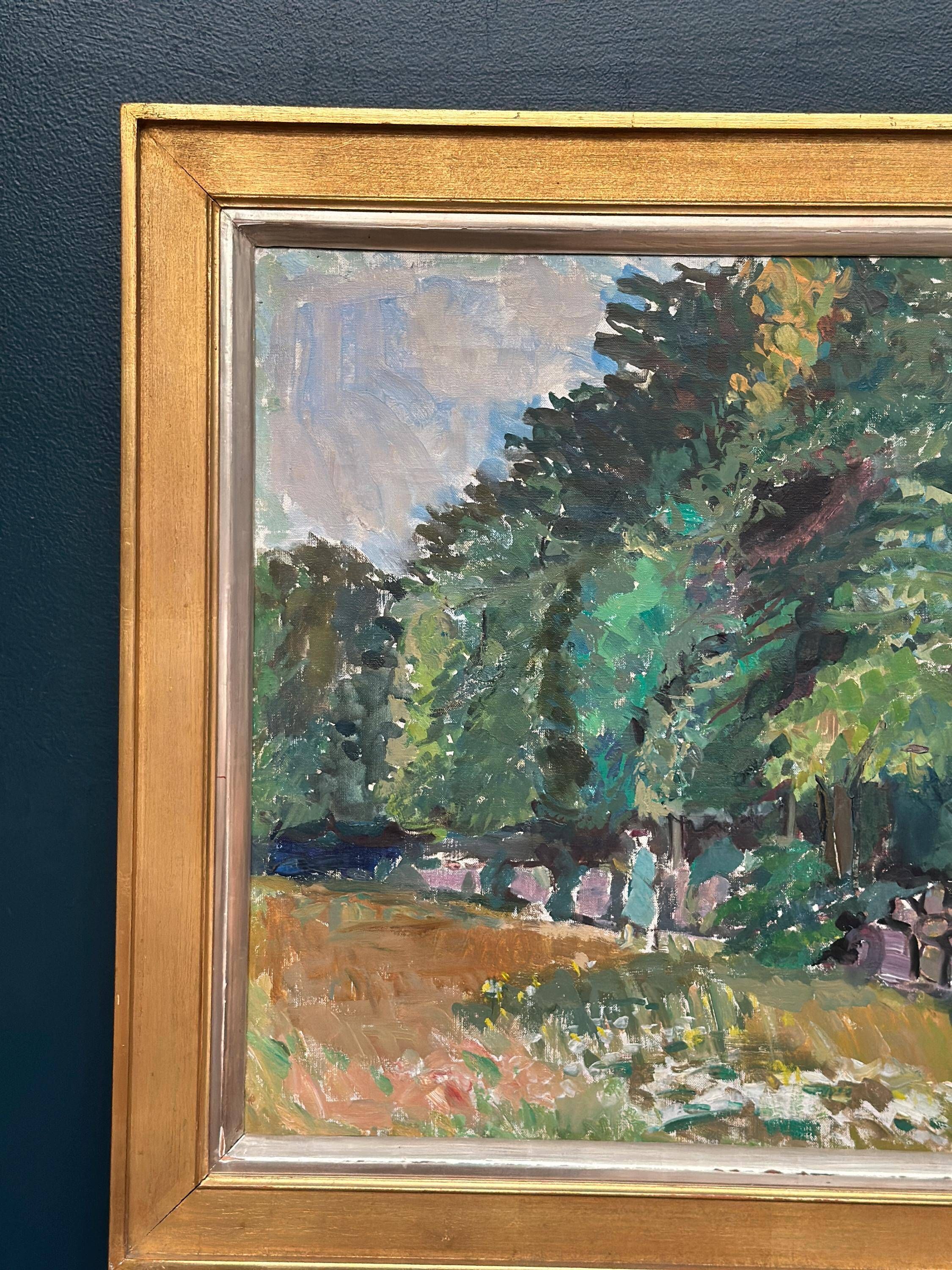 Large Original Swedish Oil on Canvas – “Stenmuren, from Grönet, Brantevik”