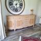 Low buffet in renovated solid cherry wood – Revisited Louis XV style – 250 cm