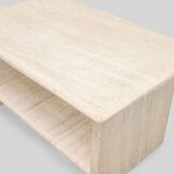 Vintage Italian travertine bedside table