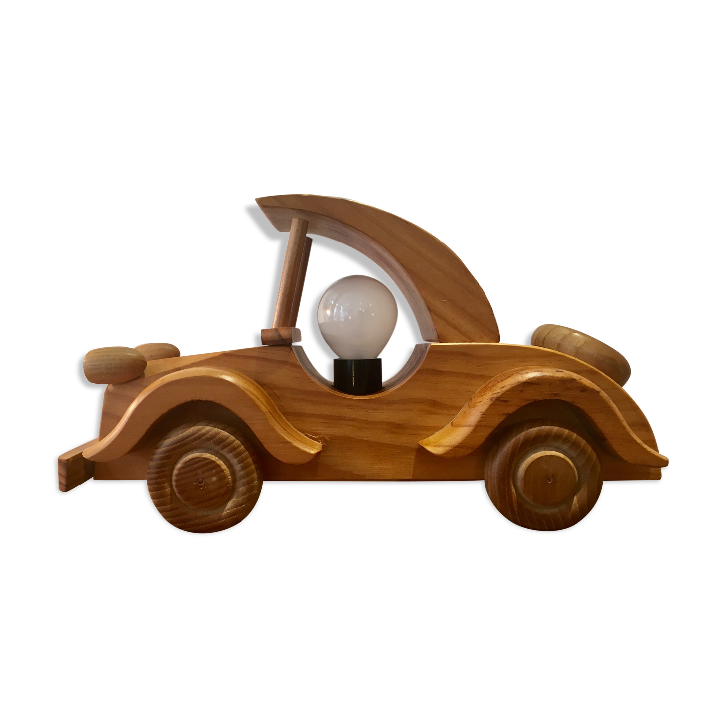 Wooden lamp from the 80