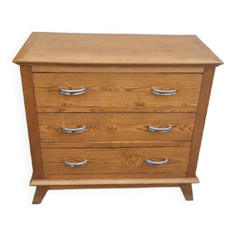 Vintage chest of drawers 1950 feet compass 3 drawers