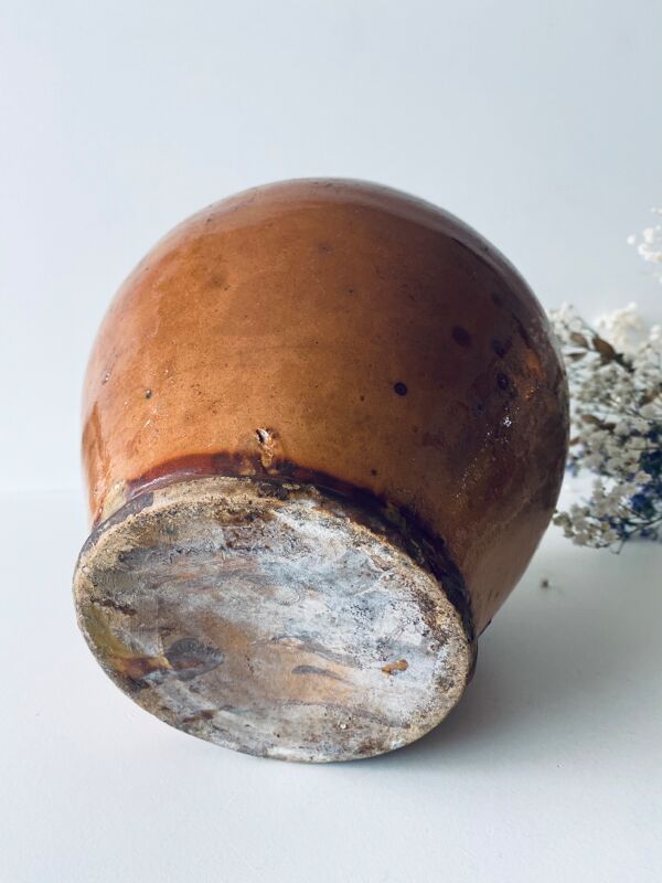 Pichet ancien en terre cuite vernissée