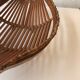 Trash has vintage fruit in wood and bamboo. Vintage design 1950 1960