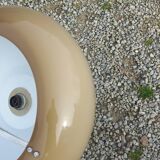 Italian space age design pendant light in methacrylate from the 70s