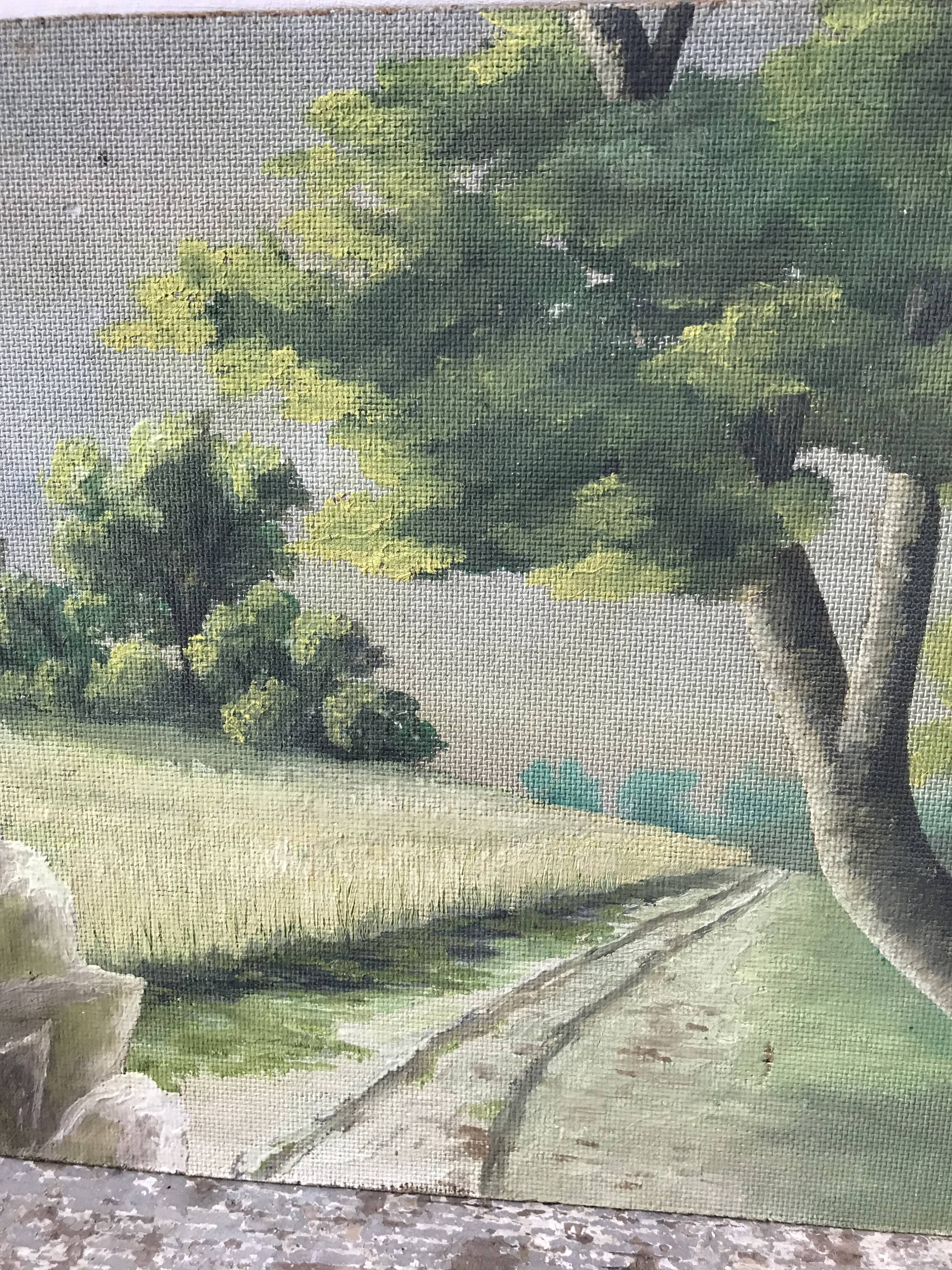 Landscape oil painting