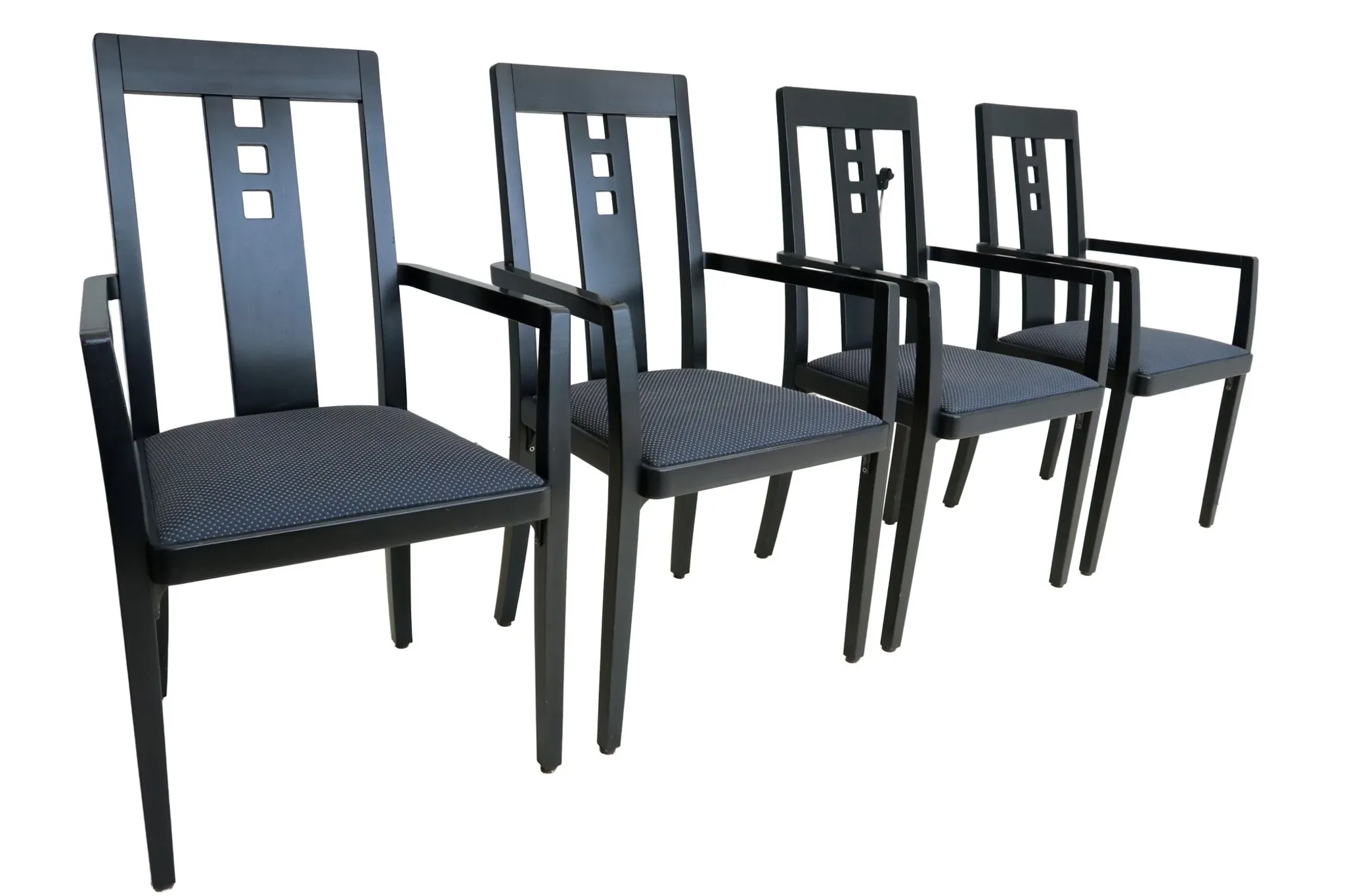 Set of four Thonet 676 PF armchairs designed by Charles Rennie Mackintosh