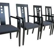 Set of four Thonet 676 PF armchairs designed by Charles Rennie Mackintosh