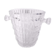 Molded glass ice bucket, 1950