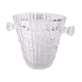 Molded glass ice bucket, 1950
