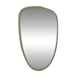 Vintage 1960 asymmetrical mirror in free form - 40 x 26 cm