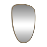 Vintage 1960 asymmetrical mirror in free form - 40 x 26 cm