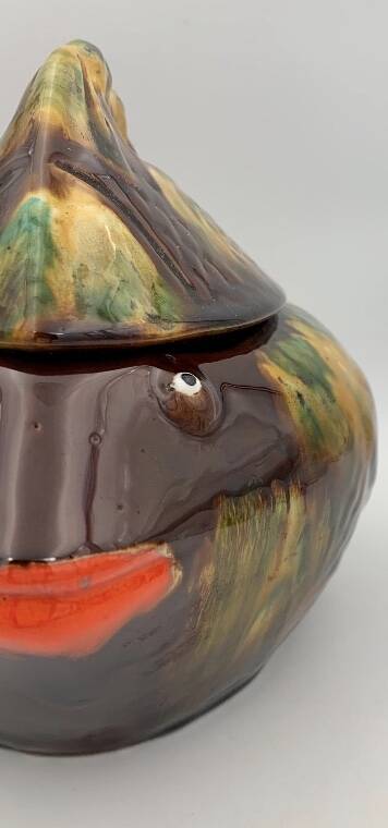 Vallauris vintage fish soup tureen, 1960s