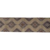 Oushak runner turkish hand knotted distressed rug 2'6" x 11'5"