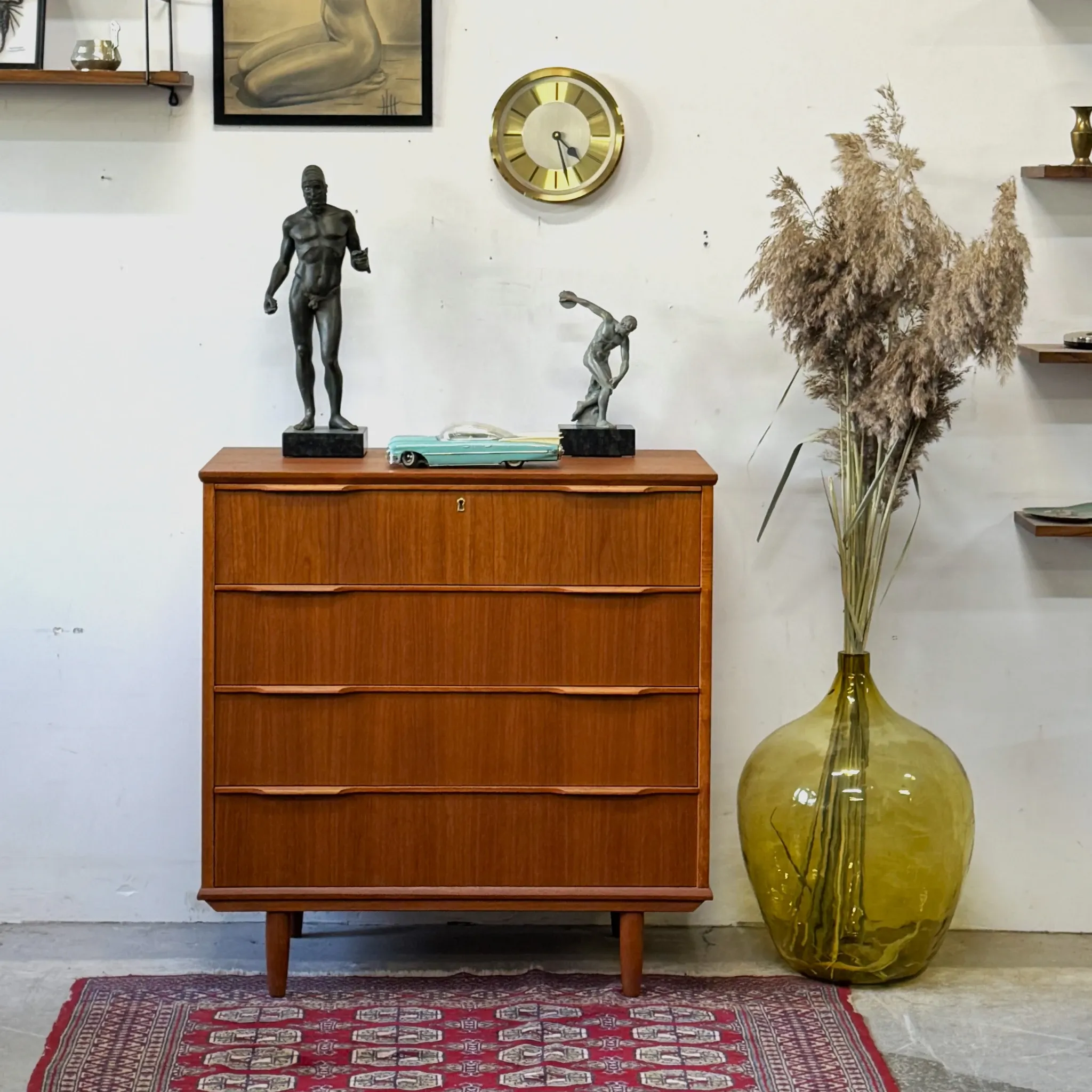 Teak chest of drawers, Denmark, 1960s/70s, vintage, mid-century modern