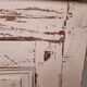 Antique low sideboard with powder pink patina – waxed solid wood